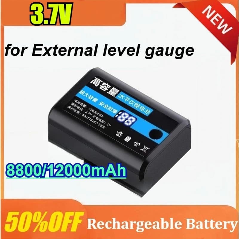 Para Medidor De Nível Infravermelho 3.7V 8800/12000mAh Carregador De Bateria Recarregável De Lítio