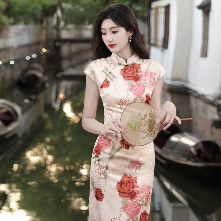 Novo Estilo Novo Estilo Slim Cheongsam Novo 2026 Melhorado Diário Novo Estilo Chinês Slim Cheongsam Novo Estilo 2026 Mel