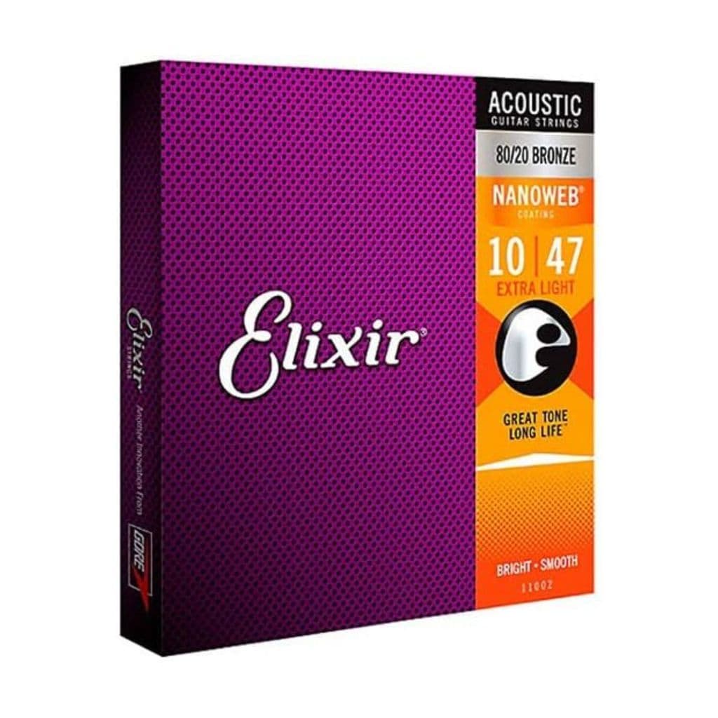 Encordoamento Elixir 010 Jogo De Cordas Violao Extra Light