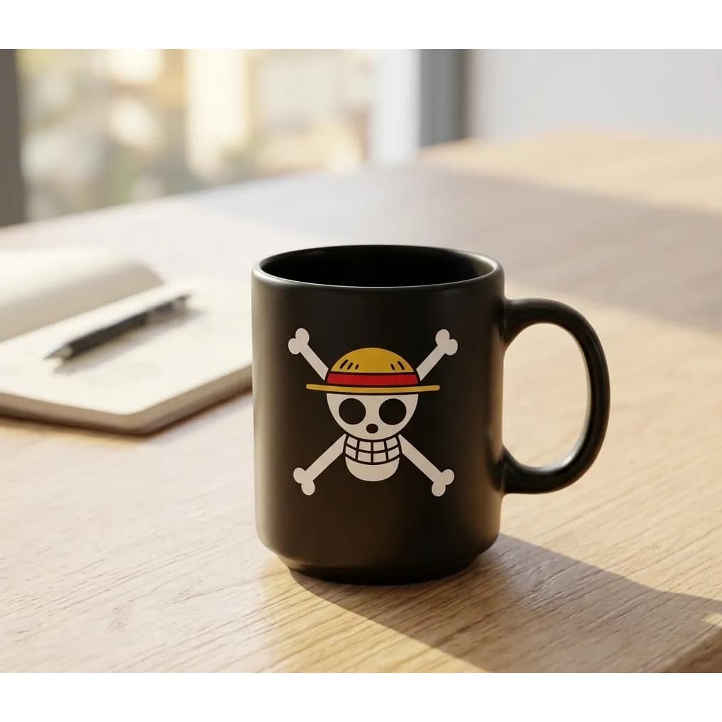 Caneca Mini Personagens Tina Empilhável P Coleção Cor One Piece Preta