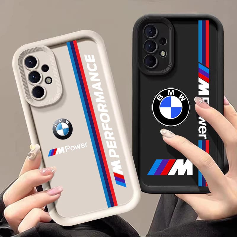 Capinha Capa Para Samsung A03 A04 A05 A12 A13 A15 A23 A32 A35 A50 A52 A71 A72 Silicone À Prova de Choque BMW logo