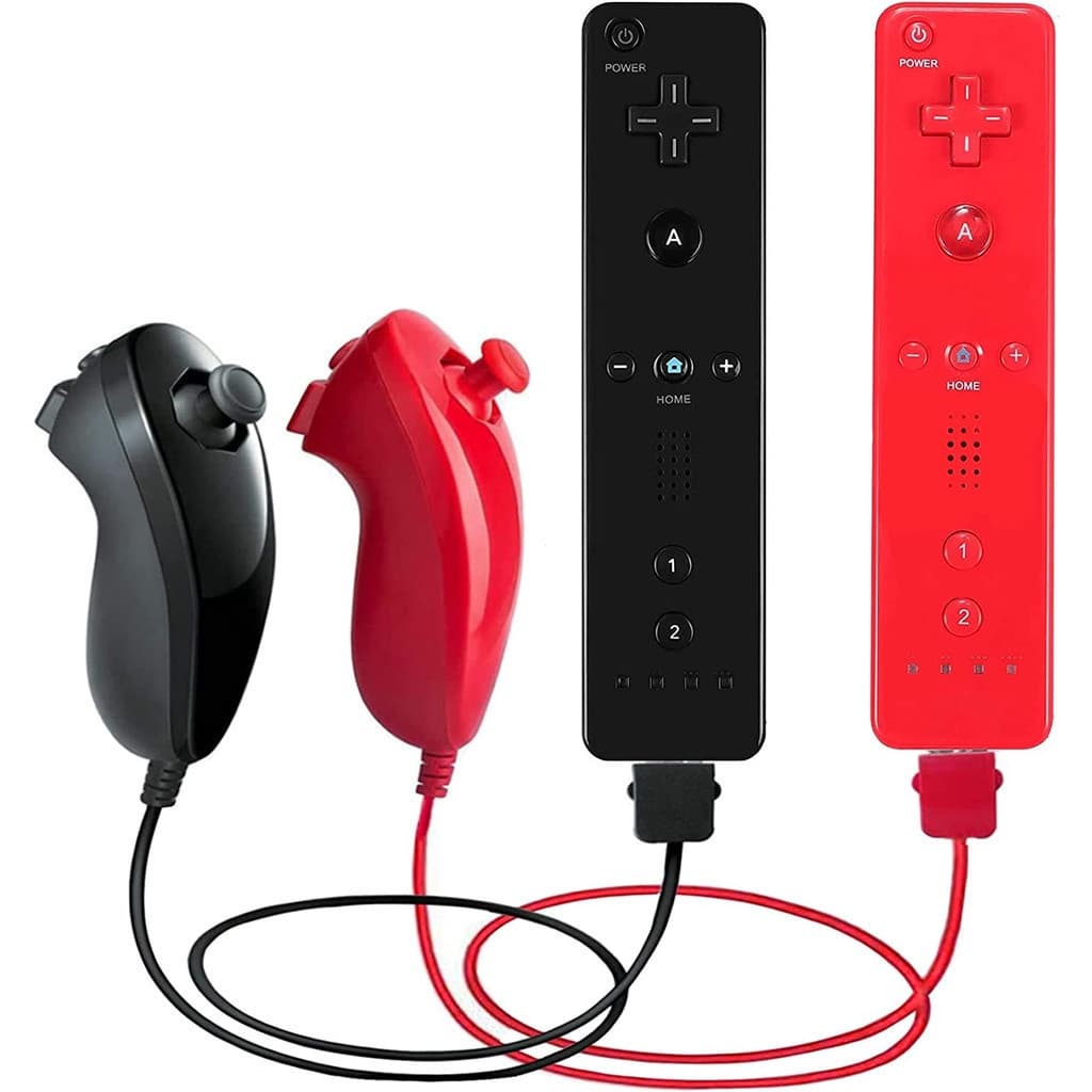 Controlador Sem Fio Gamepad Nunchuck Joystick De Controle Remoto Compatível Com Nintendo Wii Console Joypad