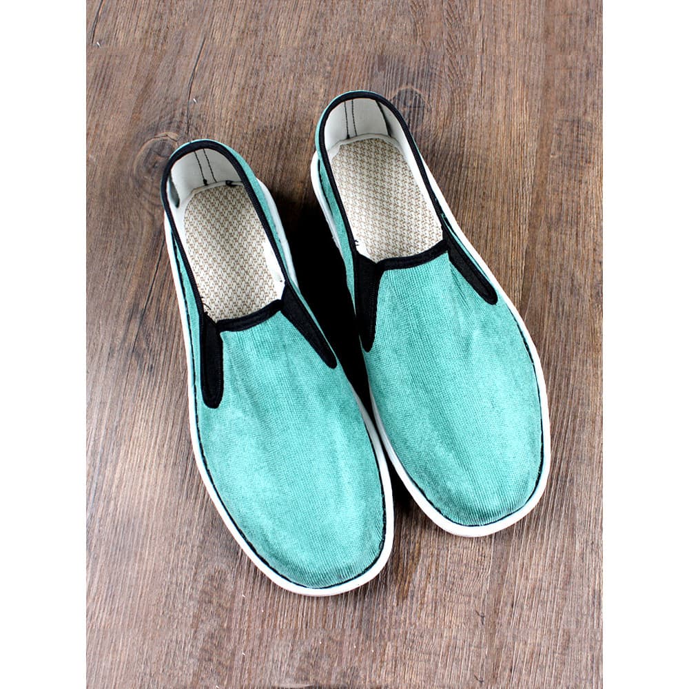 Novo velho pequim sapatos de pano masculino respirável sola macia Xishan artesanal resistente ao desgaste sola de tendão
