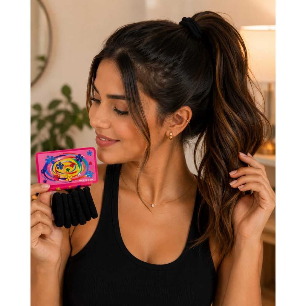 Kit 2 Elásticos de Cabelo Premium | Conforto, Firmeza e Estilo para o Dia a Dia ✨