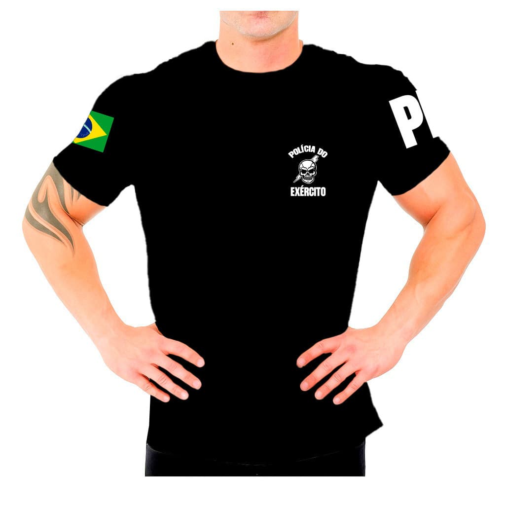 Camiseta Masculina Proteção Militar Policia do Exercito Coleção Operações - Hyppe Outfit | Envio Rapido