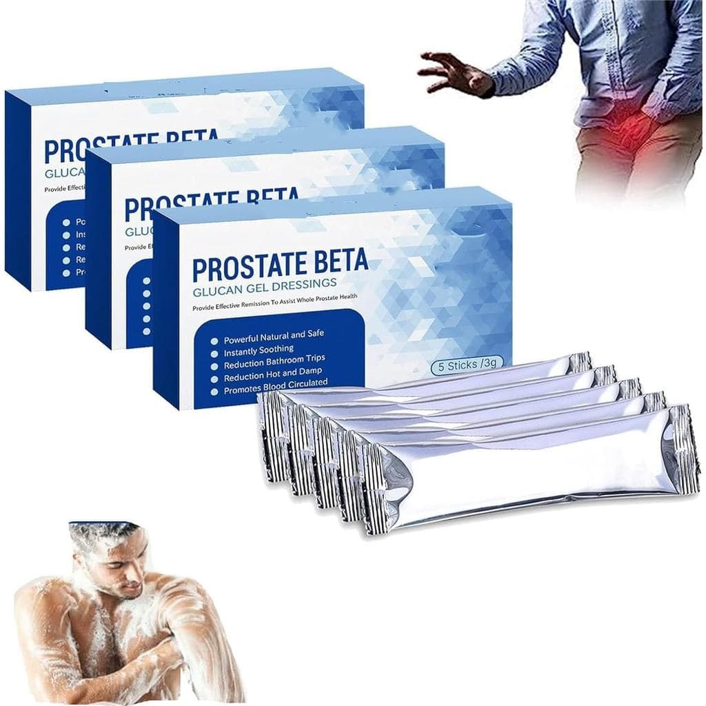 Royalprestige Gel Curativo de Beta Glucano para Próstata, Resultados em 7 Dias, Seguro e Eficaz (3 Caixas)