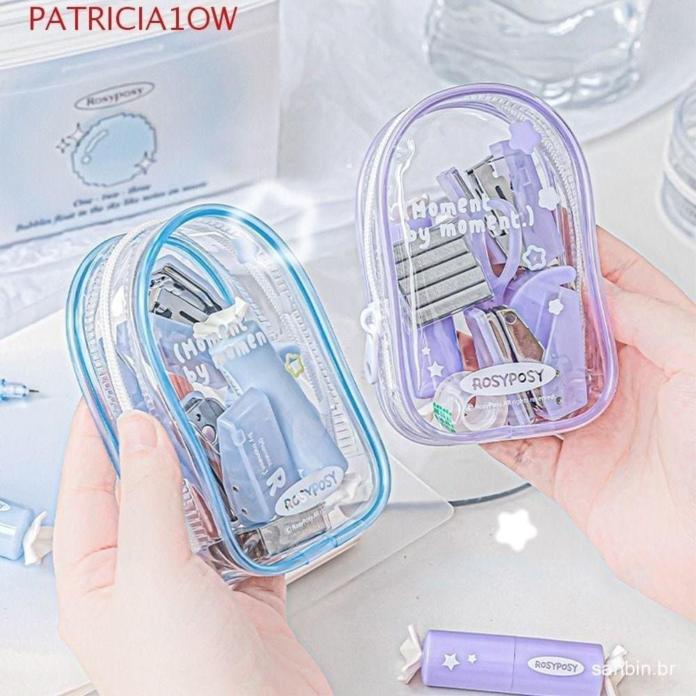 Conjunto de perfurador e grampeador mini, conjunto de ferramentas portáteis para scrapbooking, perfurador manual.