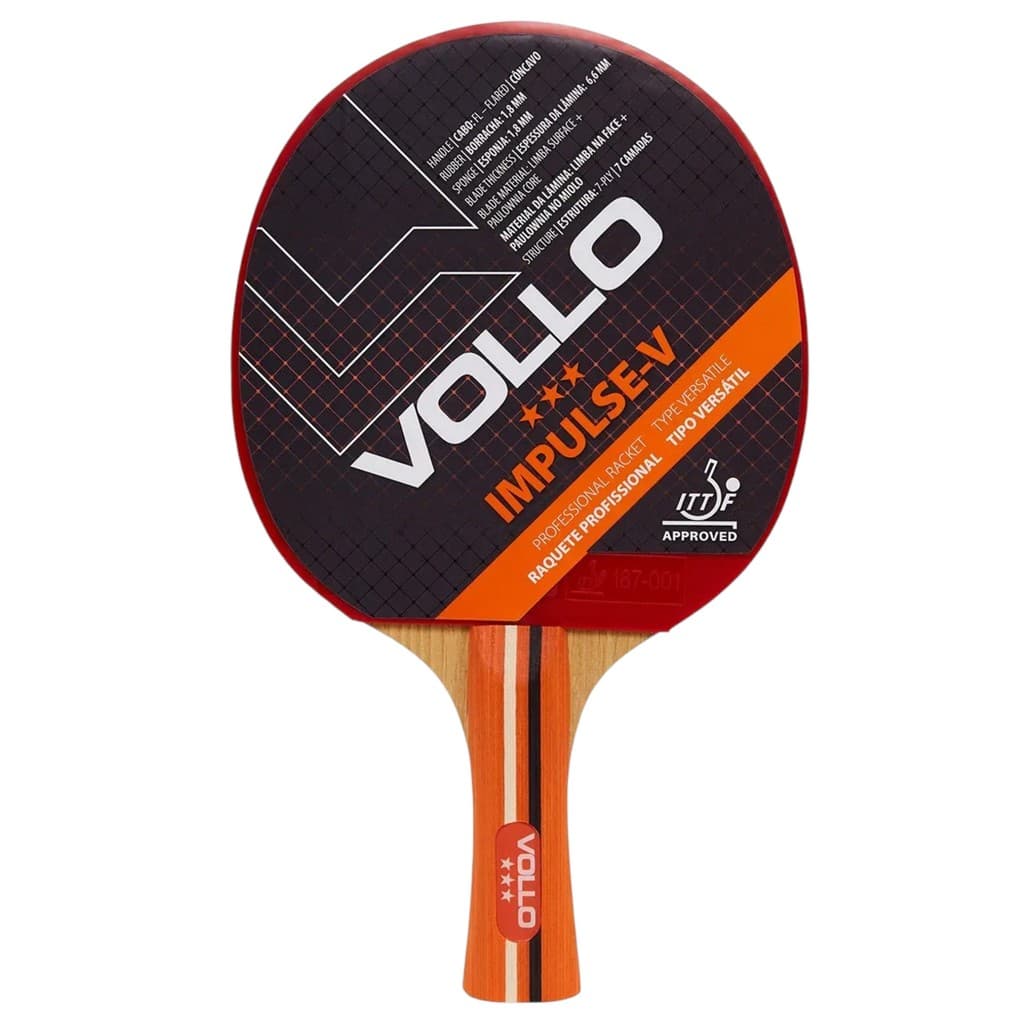 Raquete De Tênis De Mesa Ping Pong Impulse V Vollo Aprovada Ittf