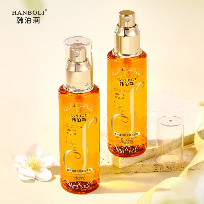Perfume HANBOLI, Spray de Óleo Essencial para Cuidado Capilar Acessível e Suavizante para Mulheres, 8050, Mais Vendido