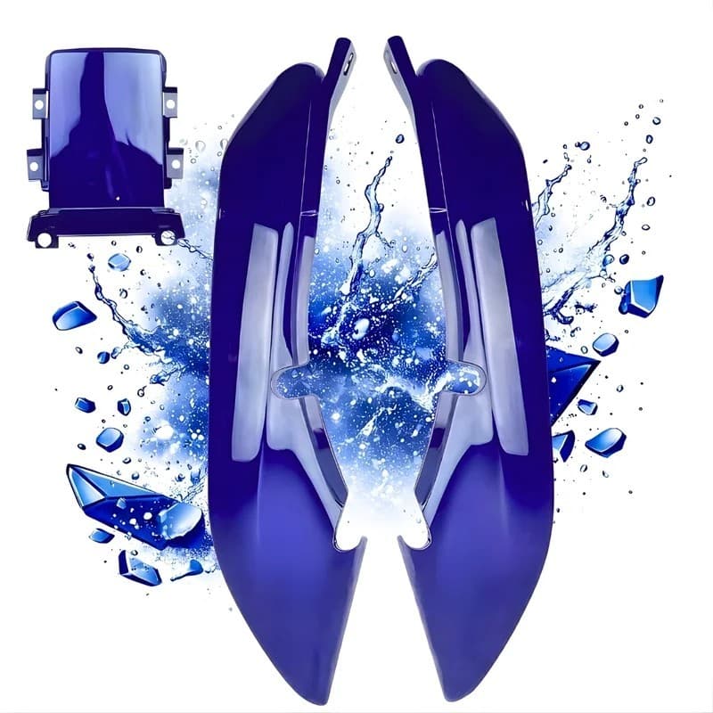Carenagem Rabeta Traseira Completa Cg Titan 125 Azul 1995 1996 1997 1998 1999 Enseada Biscaia Pintado Envernizado