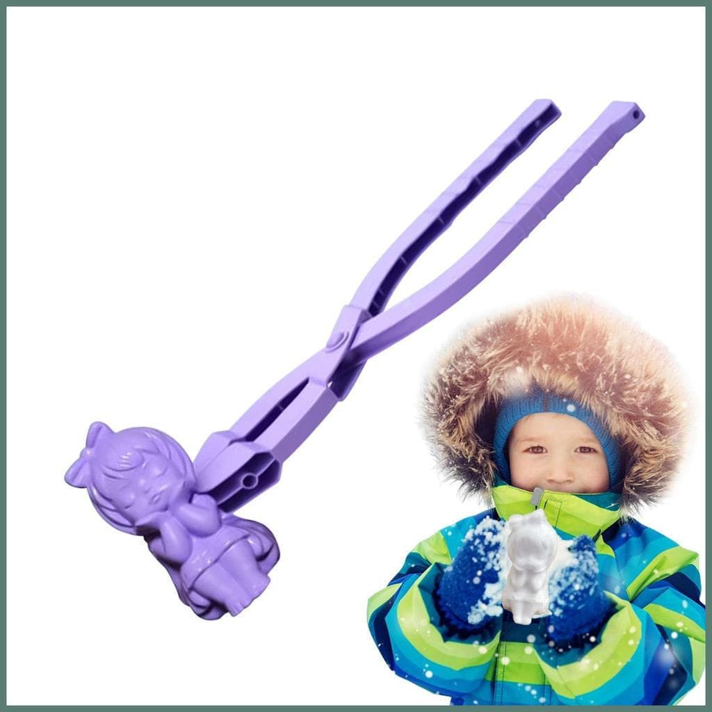 Ferramenta de Molde de Gelo Moldes de Neve Boneca Engraçada Criador de Clipe para Atividades ao Ar Livre no Inverno F8H5