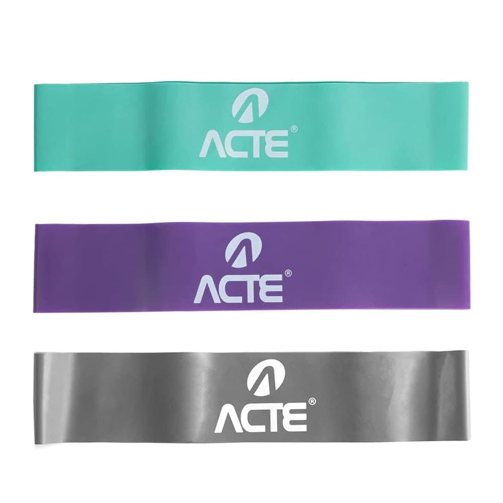 Mini Band Forte Profissional Kit 3 Acte Resistente Faixa Leve Médio Forte