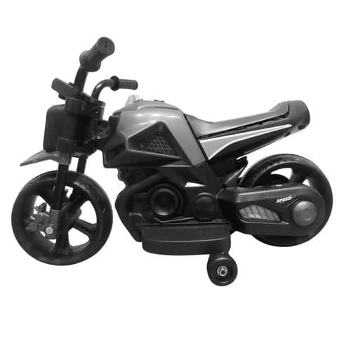 Moto Elétrica Infantil Dark Rider Preta Potente Recarregável Velocidade Segura Crianças