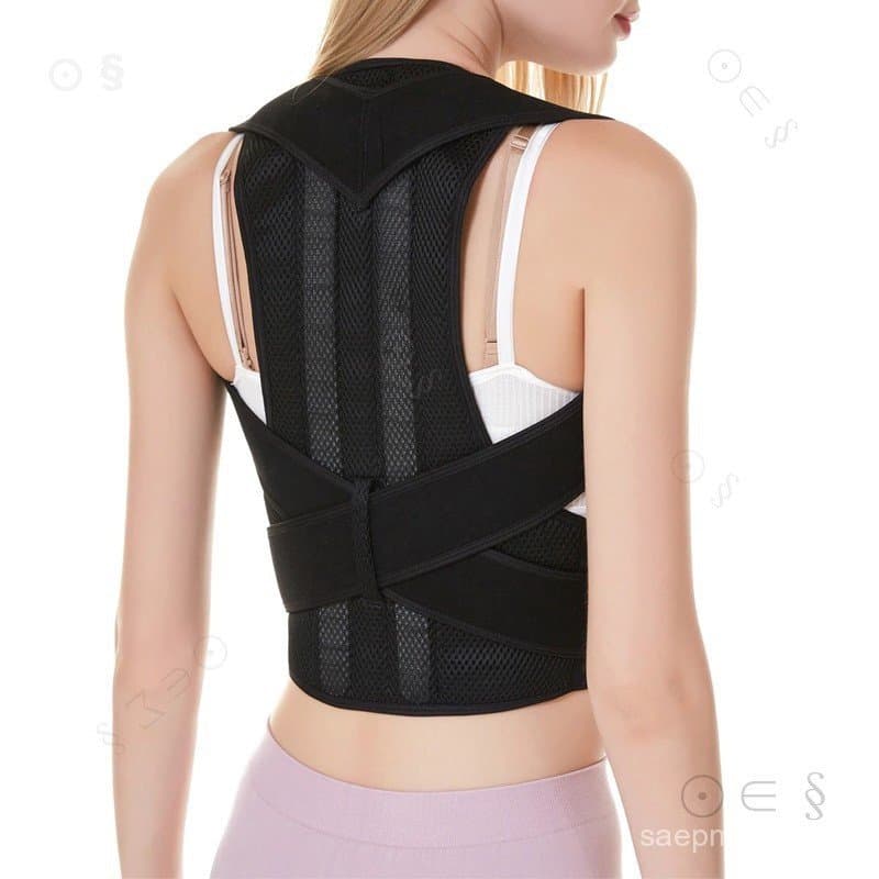 Cinta de Suporte Postural Unissex Reforçada para Correção da Coluna Lombar