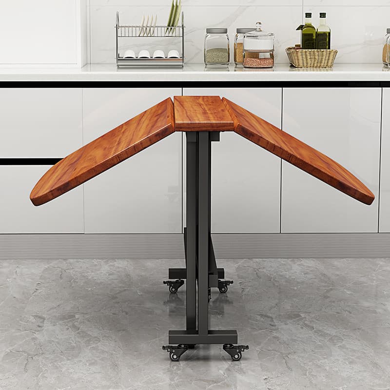 Mesa de jantar Mesa de jantar dobrável Mesa de jantar dobrável de conjunta dobrável borboleta Fechament