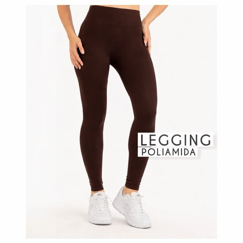 Calça Legging Academia Feminina – Poliamida Premium, Alta Compressão