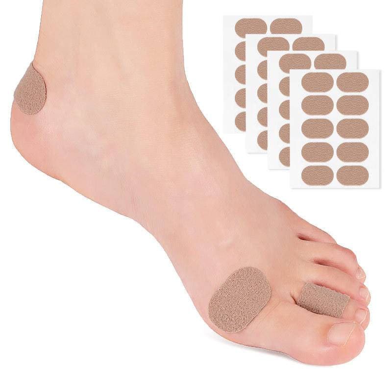 1 Folha (10 Peças) Almofadas Adesivas Para Cuidados Com Os Pés , Adesivos Anti-Fricção Prevenção De Bolhas Proteção Do C