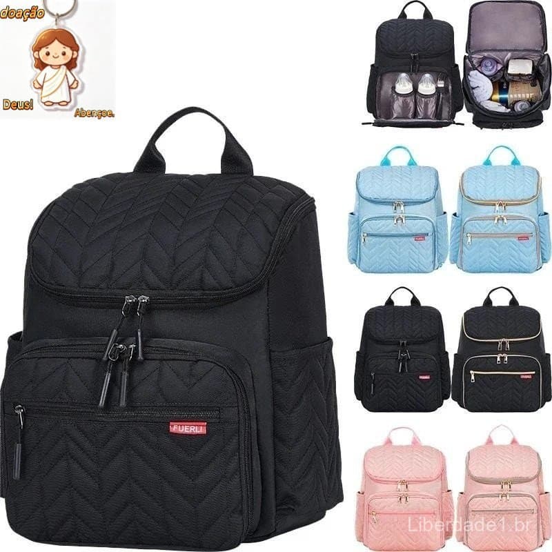 Bolsa De Fraldas Multifuncional Mochila De Bebê À Prova D'água Para Viagens Maternidade RRDP DBC1 WUID
