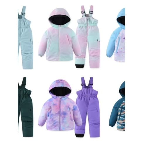 Pedido final terno de esqui infantil inverno ao ar livre impermeável engrossado quente blusão calças neve país equipamen
