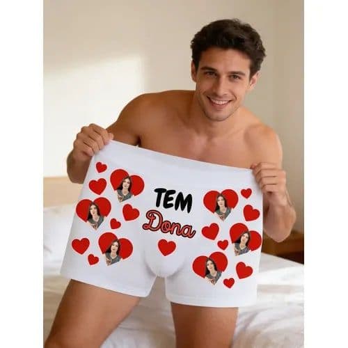 Cueca Personalizada Namorado Marido Frase Presente Divertido
