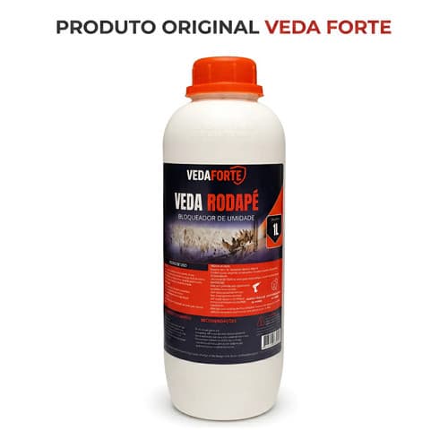Veda Rodapé Veda Forte 1L Original Bloqueador de Umidade Ascendente para Parede