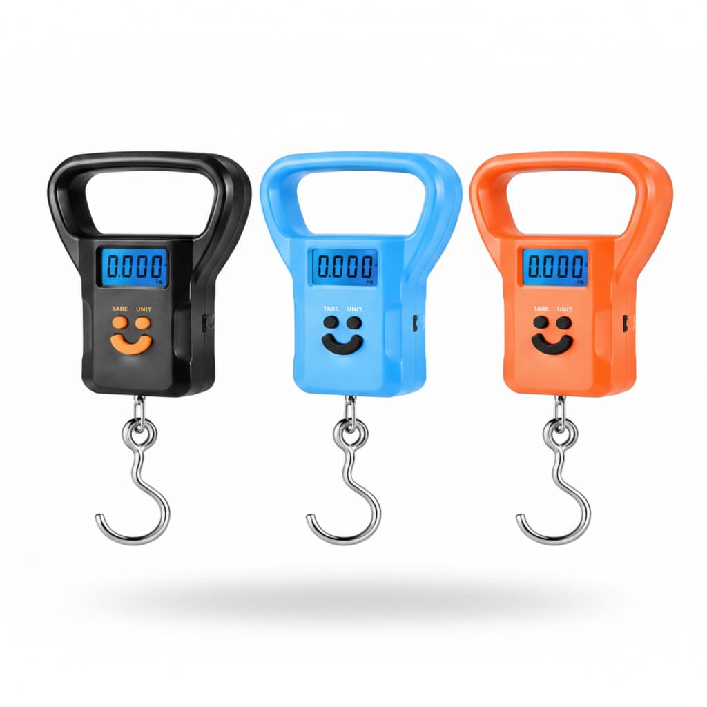 Balança Digital Portátil Gancho Pesagem Precisa 50kg Display LCD Viagem Cozinha Pesca Mala MO-K