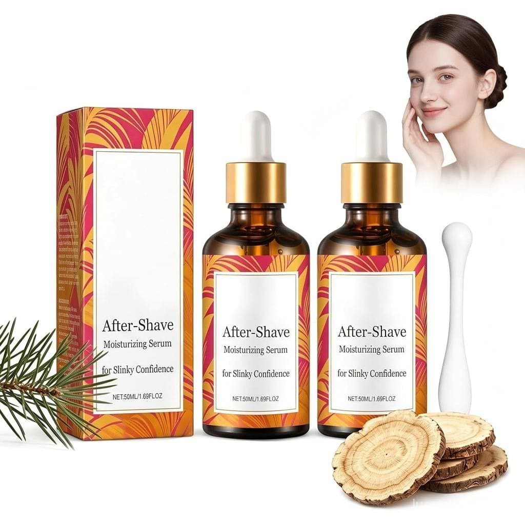 2 frascos de óleo herbal para remoção de pelos, sérum para pele feminina de 50ml, acompanha uma ferramenta de massagem.
