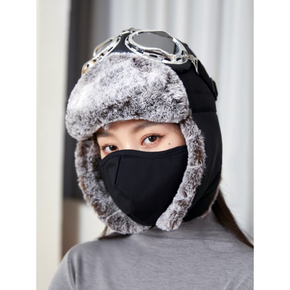 Outono inverno quente Lei Feng chapéu engrossado à prova de lã à prova de vento chapéu equitação à prova dwaterproof águ