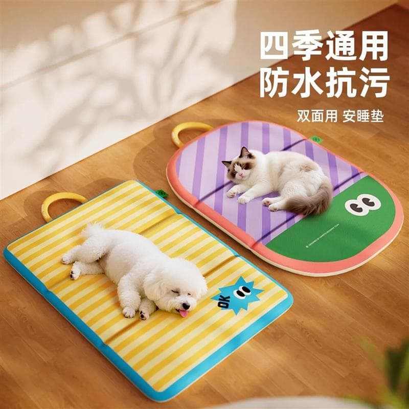 Tapete para animais de estimação, quatro estações, Universal, para dormir, pequeno, médio porte, resistente à mordida, c