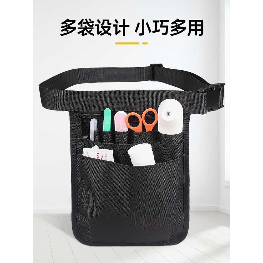 Bolsa multifuncional para ferramentas de enfermeira, portátil, resistente ao desgaste, multibolso, trabalho médico, cint