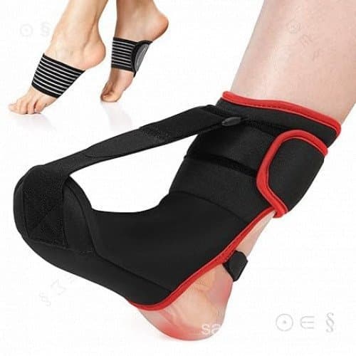 Meia Tala Noturna para Fascite Plantar: Suporte Macio para Fascite Plantar com Apoio para o Arco do Pé para Dormir, Tend