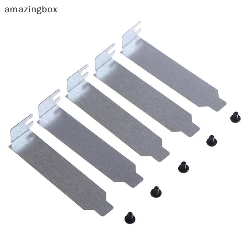 5 Pçs/Lote 8cm Prata PCI Slot Capa PCputer Caso Filtro De Poeira Placa nking