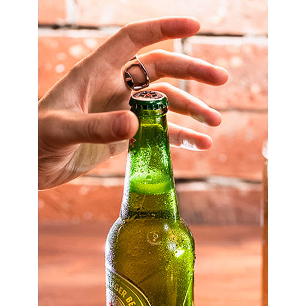 Bar lendário Bartender legal anel abridor de garrafa criativo anel mágico masculino feminino cerveja abridor de vinho ba