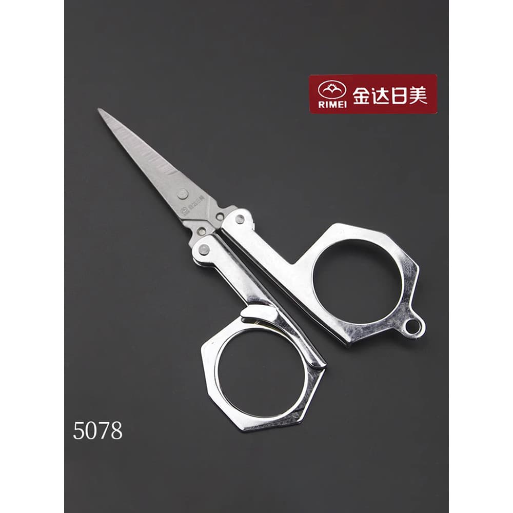 Jinda Japonês Americano 5078 Tesoura Dobrável Média Portátil Tesoura de Viagem Tesoura de Pesca