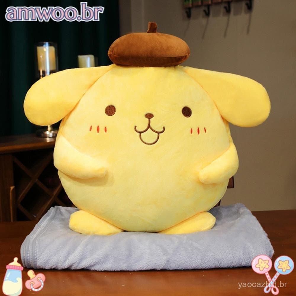 AMWOO Pudim De Pelúcia , Pompompurin Decoração De Almofada Macia De 40cm