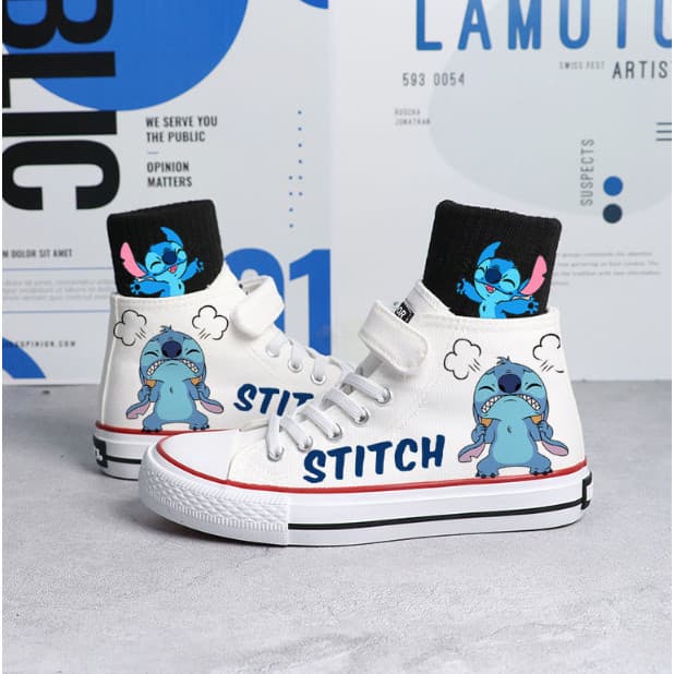 Tenis Botinha Lilo Stitch Star Infantil Adulto Diversão Estampada Menino e Menina Pronta Entrega OLINDAOUTLET