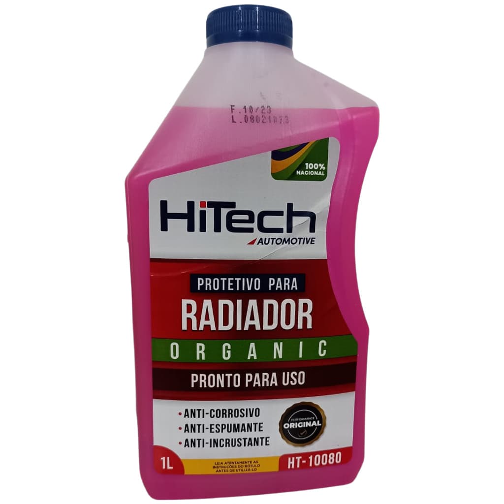 Aditivo Hitech Rosa Pronto para Uso 1L para Radiadores de Carros