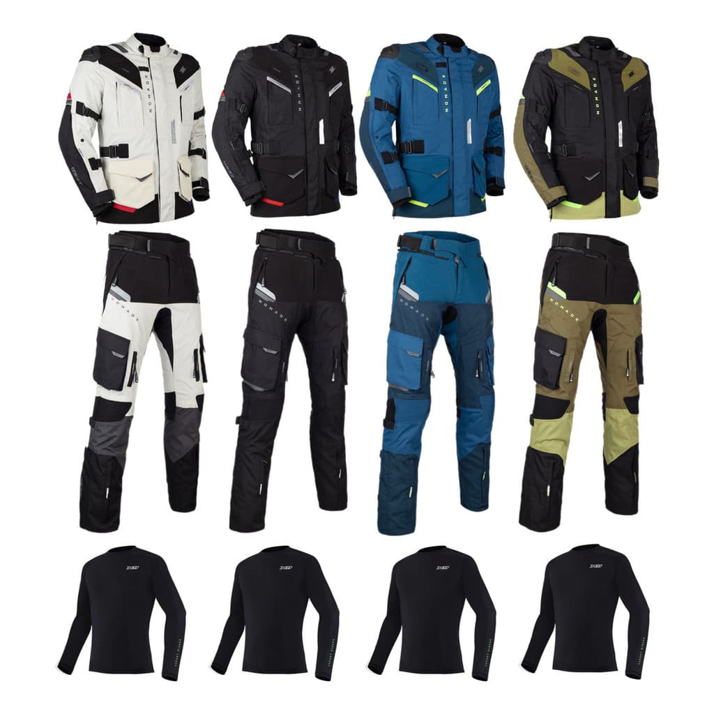 Conjunto Roupa De Moto Texx Nomade Jaqueta Calça Masculina Motoqueiro Kit Big Trail
