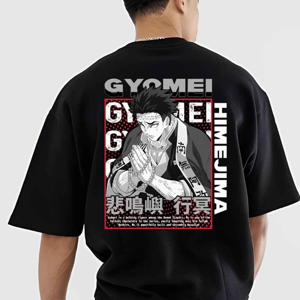 Demon Slayer Camisa Oversized  Anime 100% Algodão Gym - Bt584