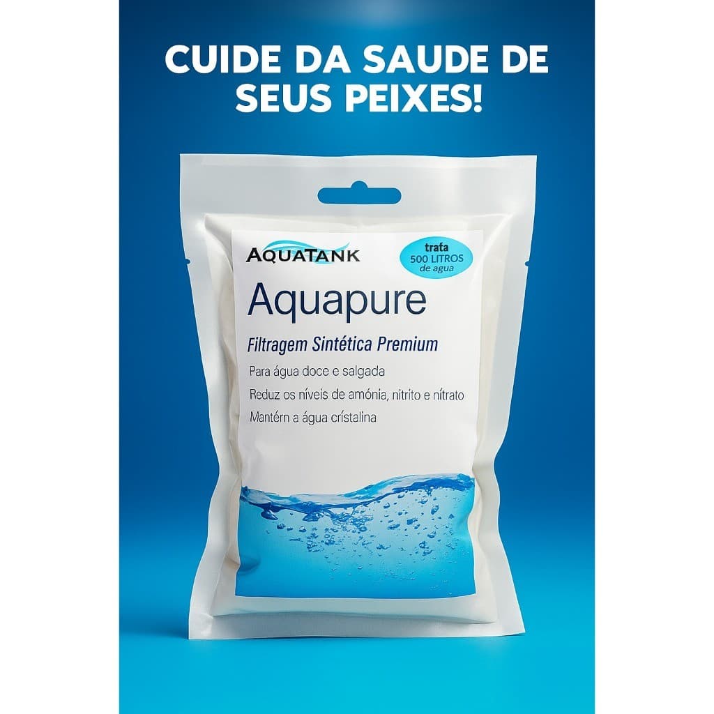 Aquatank Aquapure C/ Bag Trata 500l Melhor Que Purigen 125ml