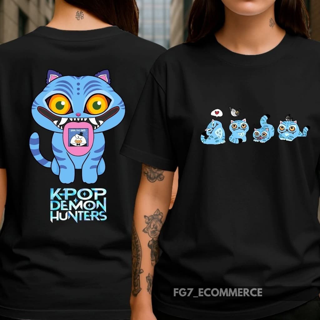 Camiseta Adulto E Infantil Huntrix Desenho Kpop Animado Blusa Algodão 100% Envio Rápido