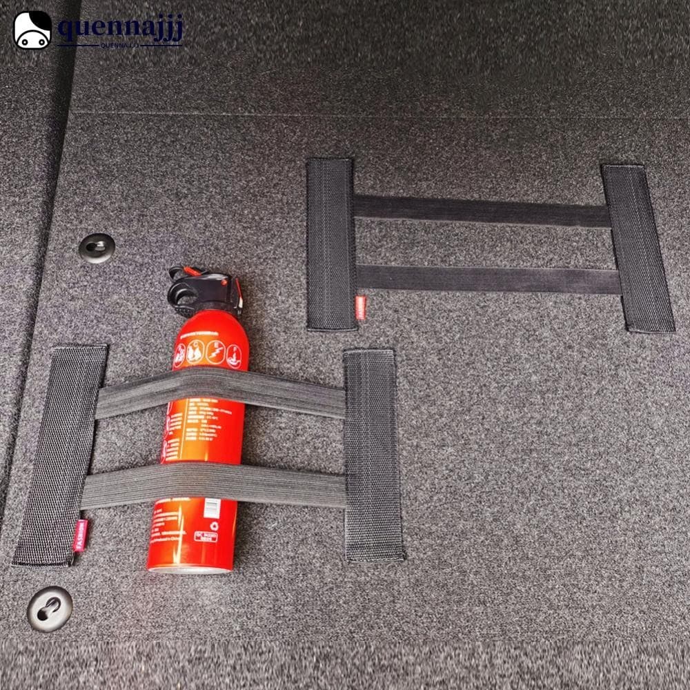 QUENNA Tiras Fixas Elásticas Para Porta-Malas De Carro , Extintor De Detritos De Tanque , Armazenamento Ajustável , Cint