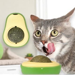 Brinquedo Gato Catnip Erva Gato Pelúcia Abacate Mordedor Lamber Alivia Ansiedade Estímulo Dentes