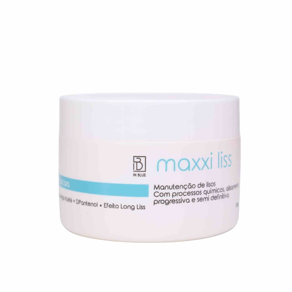 Máscara Feminina Maxxi Liss Inblue 300g para Alisamento, Hidratação e Controle do Frizz