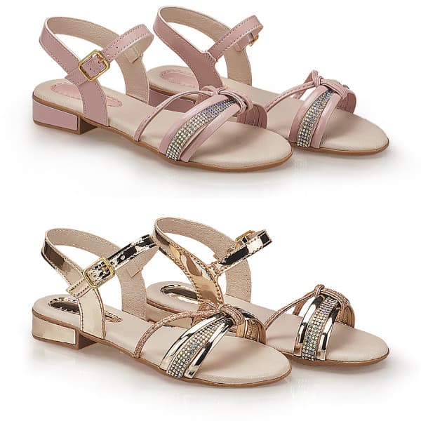Sandália Infantil Menina Kit 2 Pares  Conforto e Estilo Tem Shoes