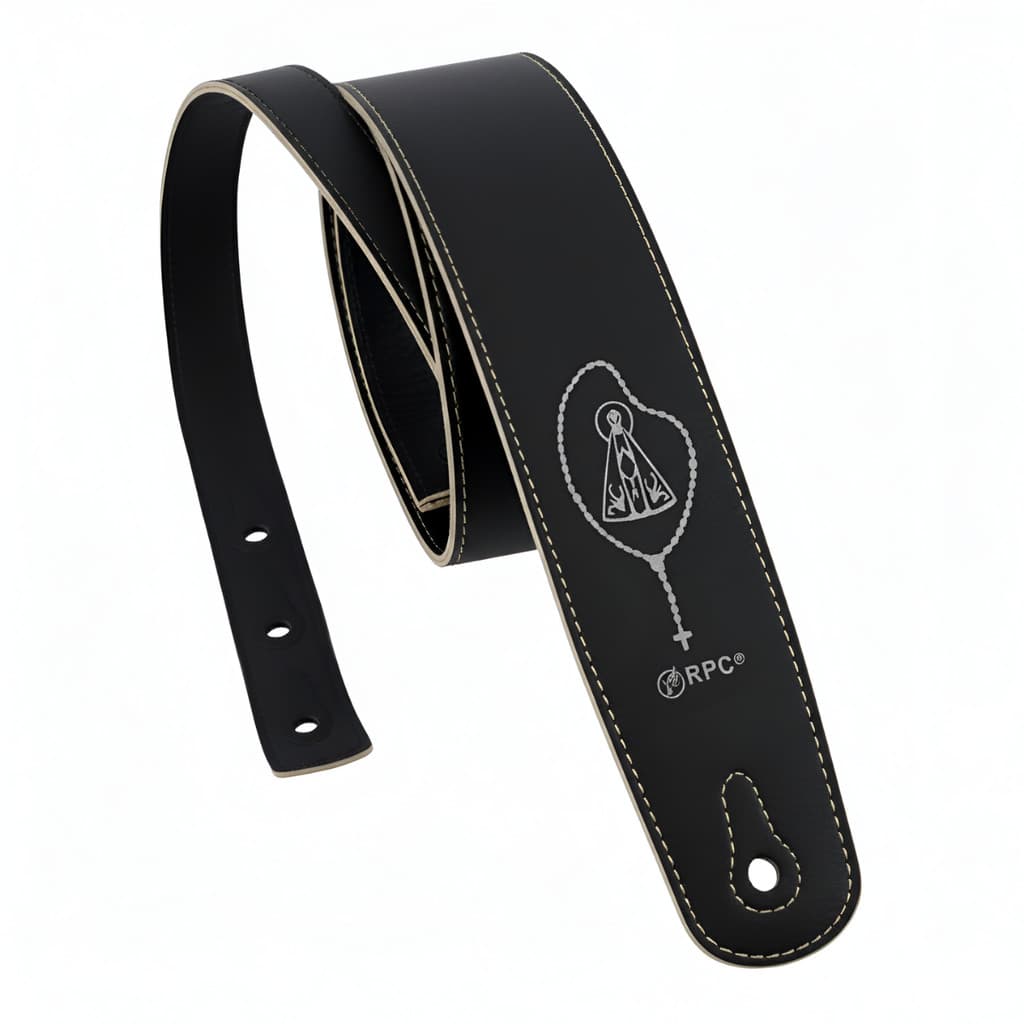 Correia Alça Católica RCC Salmista Nossa Senhora Aparecida Para Guitarra Violão Aço Folk
