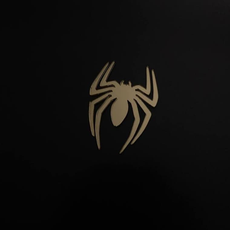 Aplique Aranha do Homem Aranha 4cm Acrílico Espelhado Kit com 10 unidades