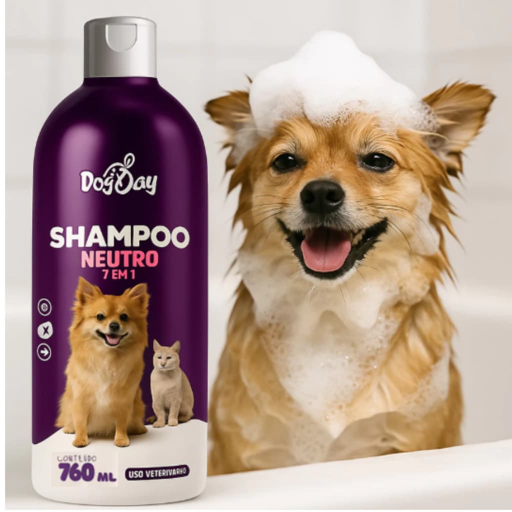 Shampoo neutro  DogWay 7 em 1 760ML  Limpeza Brilho