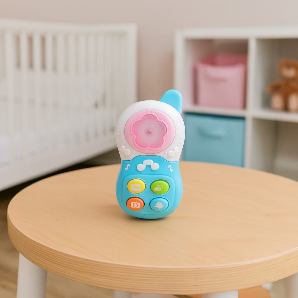 Telefone Infantil Musical com Luz Mini Call Brinquedo Infantil 18 Meses Bebês