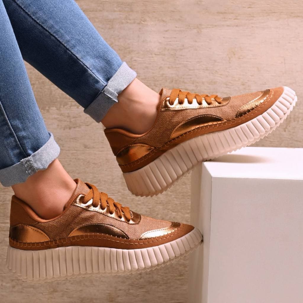 Tênis Feminino Sola Alta Conforto Premium